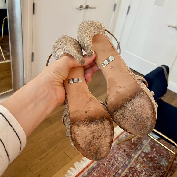 Badgley Mischka Women's Signify Platform Sandal, Latte Sz 8.5 - Picture 4 of 4